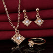 Alpcamers Diamond necklace, earring, ring, lady jewelry set