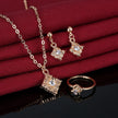 Alpcamers Diamond necklace, earring, ring, lady jewelry set