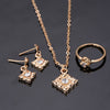 Alpcamers Diamond necklace, earring, ring, lady jewelry set