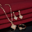 Alpcamers Diamond necklace, earring, ring, lady jewelry set