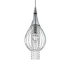 Xyza 1-light Crystal 7.5-inch Chrome-finish Chandelier