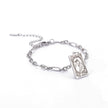 12 Tarot Card Series Fashion Trend Long Oval Link Chain Bracelet