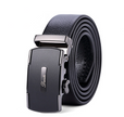 Men's leather business soft leather automatic buckle belt leather