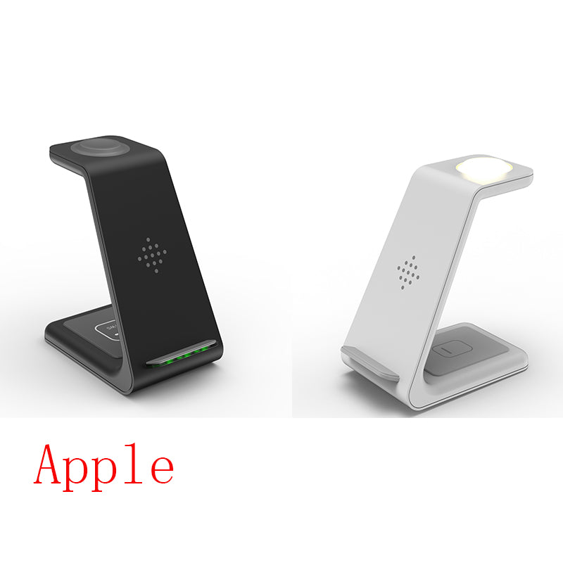 Compatible With , 3 In 1 Fast Charging Station Wireless Charger Stand Wireless Quick Charge Dock For Phone Holder