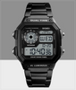 Business steel belt electronic watch double display multi-function sports waterproof watch