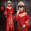 Handmade Embroidery,Bride Wedding Dress, Classical Chinese Wedding Dress