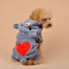 Bear four-legged coral fleece clothes