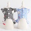 Pet Dog Cat Doll Collar Plaid Skirt