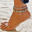 Yoga Anklet Turtle Bracelet Beach Pendant Starfish Pearl Retro Turtle Anklet