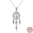 Ladies Dream Catcher Silver Necklace