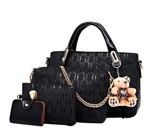 Alpscommerce  handbags embossed four piece ladies bag shoulder diagonal handbag