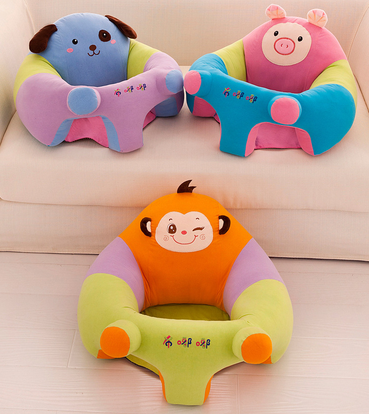 Baby Seats &  Sofa Only Cover No Filling Baby Chair Toddler Nest Puff Children Washable Kids Bean Bag Cartoon Skin Upscale Kids