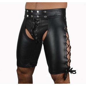 men's tights wild leather shorts