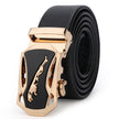 Men's leather business soft leather automatic buckle belt leather