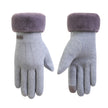 Alpscommerce cashmere full finger gloves women