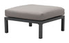 Dark Gray and Gray Sunproof Fabric Gray and White Outdoor Ottoman