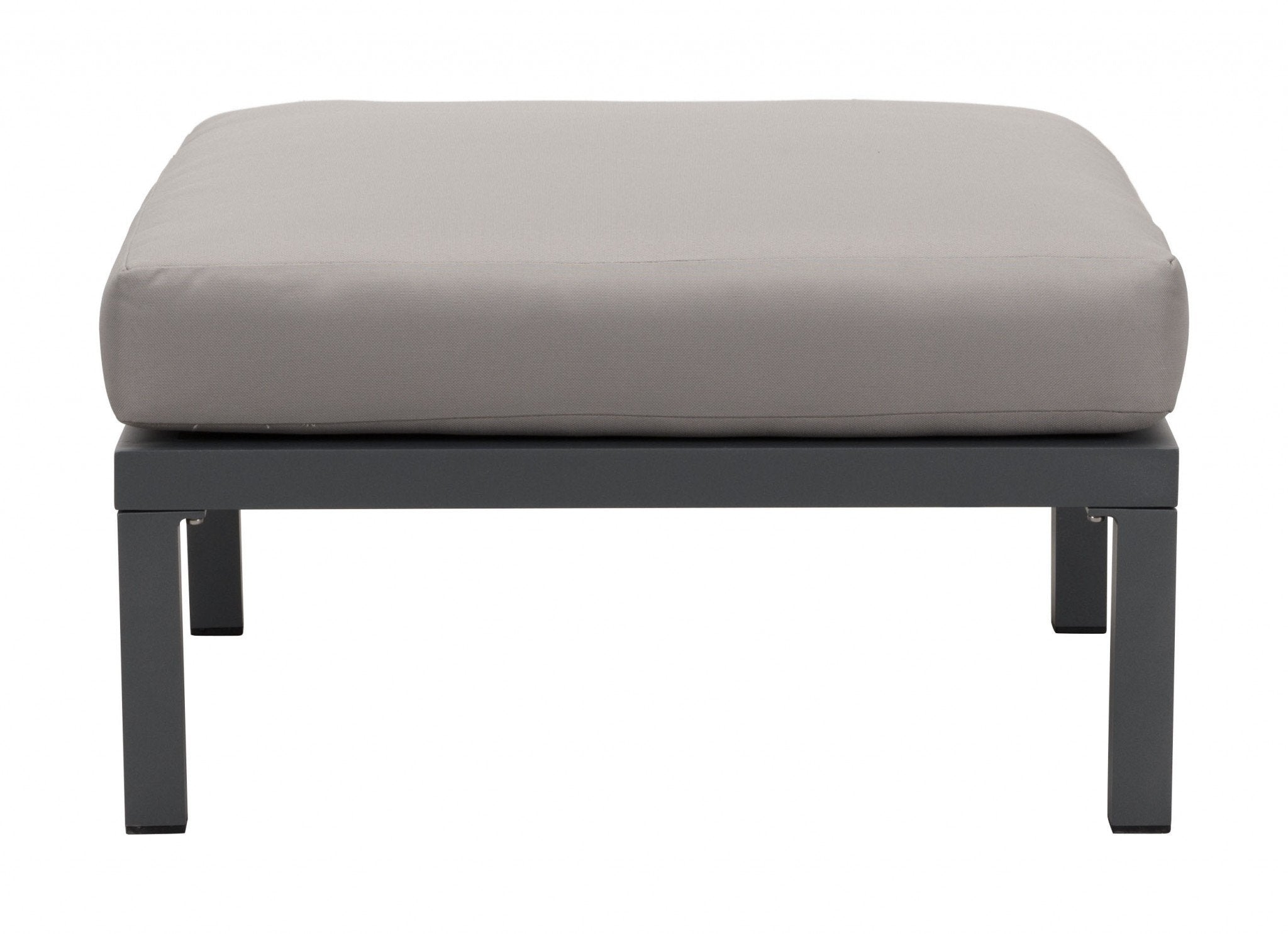 Dark Gray and Gray Sunproof Fabric Gray and White Outdoor Ottoman