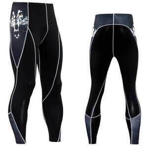 Men's Tight-fitting Elastic Breathable  Football Basketball Fitness Workout Leggings Quick-drying