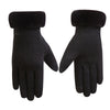 Alpscommerce cashmere full finger gloves women