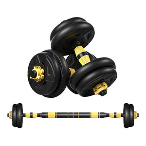 Adjustable Weights Dumbbells Set, Free Weights Set With Connecting Rod 10KG