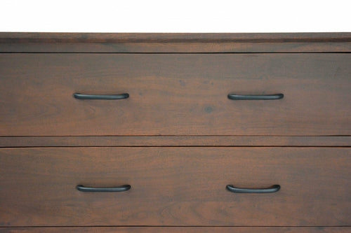 Brown Black Wood Metal Bedroom Chest