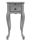 Croydon One Drawer with Pullout Side Table - Gray