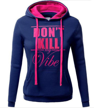 Hooded Long-sleeved Slim-fit Letter T Blood Sweater Women's Clothing