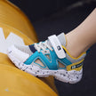 Mesh cutout kids shoes