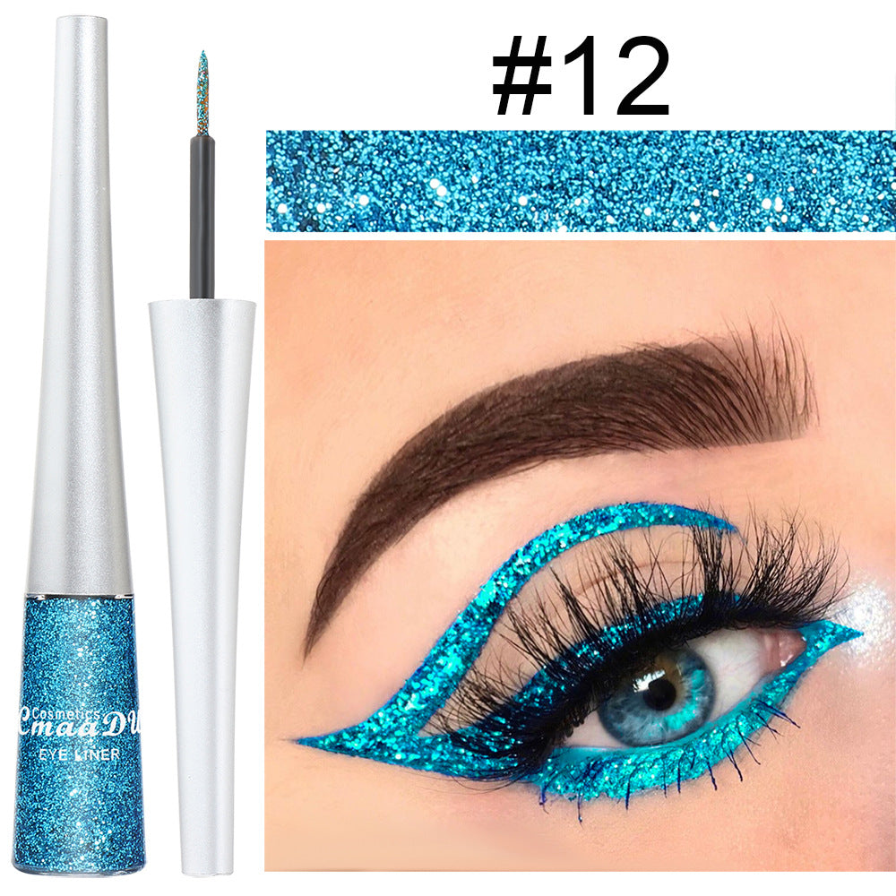 Multicolor Glitter Powder Liquid Eyeliner