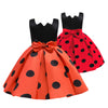 Princess Skirt Polka Dot Print Bowknot Kids Skirt