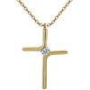 Cross Pendant New Simple Necklace Titanium Steel Plating