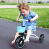 Kid's  Foldable Tricycle Adjustable Seat Storage Box For 2-5 Age Blue&Red