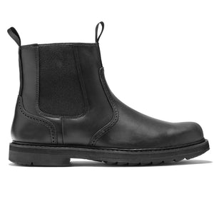 Handmade Frosted Set Feet High-top Men's Boots Casual Black