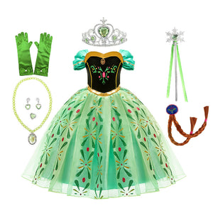 Girls' Dresses Full Set Of Accessories