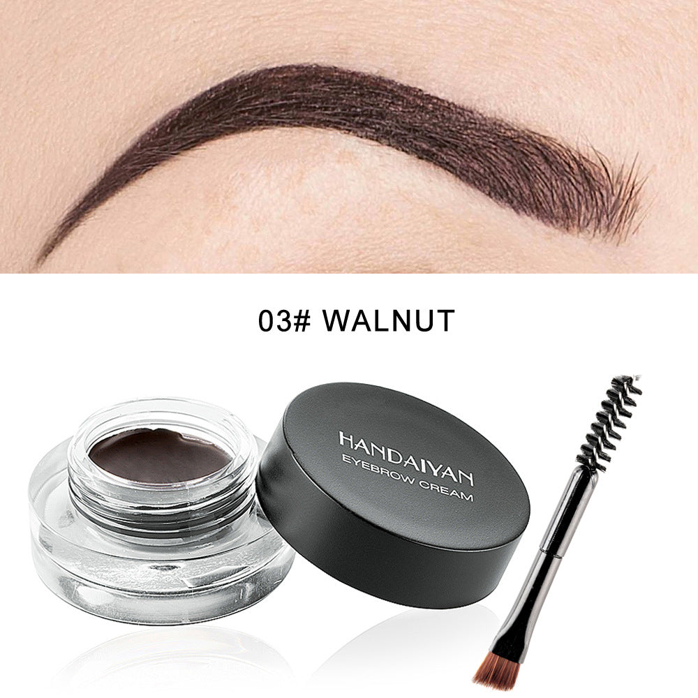 12 Color Super Waterproof Eyebrow Cream Professional Black Color Eyebrow Gel Brow Tint Long Lasting With Makeup Brush