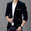 Men's Casual Suit Slim Corduroy Suit