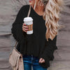 new sweater round neck long-sleeved tassel solid color sweater shirt women