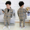 Small, medium and big kids plaid jacket