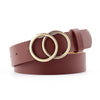 European And American Cross-border Round Buckle Belt Women Casual