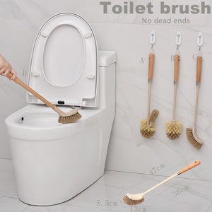 Wooden Household Handle Toilet Brush Cleaning Tools Bathroom Cleaning Brush Kitchen Floor Cleaner Brushes