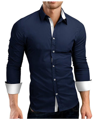 Long Sleeve Plus Size Shirt Men's Shirt