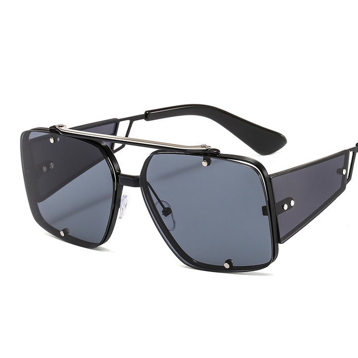 Retro Metal Big Frame Sunglasses Popular In Europe And America