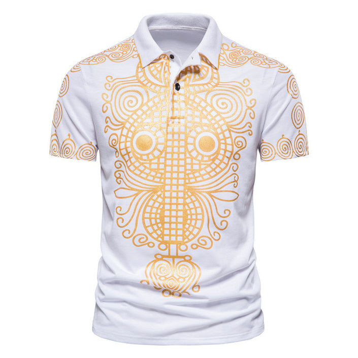 Summer Men Casual Ethnic Short Sleeved