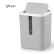 Mini Office Coffee Table Kitchen Bedroom Plastic Shake Lid Storage Bucket Small Paper Basket