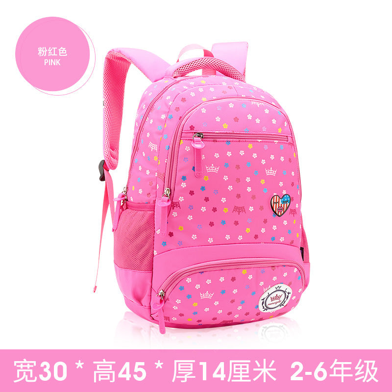 A primary schoolboy and children's schoolbag girl 2-6 grade knapsack knapsack Korean shoulder Princess bag super light weight loss