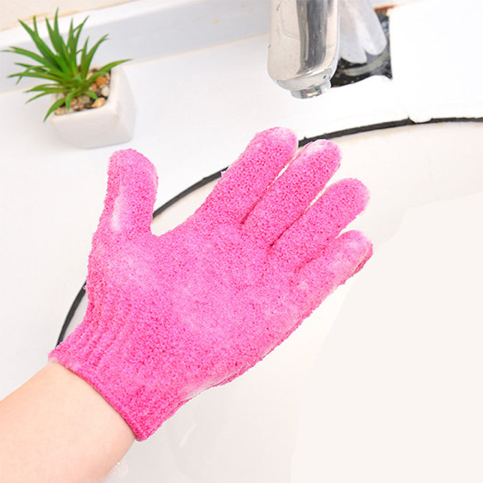 Bath towel gloves Candy color mud towel Bathroom glove bath towel