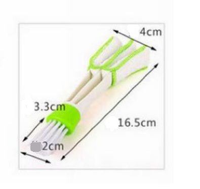 Double head with rag blinds cleaning brush household dusting brush dashboard keyboard brush