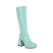 Fashion Waterproof Platform Candy Color High Boots Women