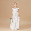 Kids Dress Ladies White Flower Girl Wedding