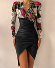 New Printed Slim Dresses For Women